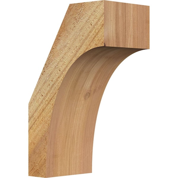 Ekena Millwork 4"W x 6"D x 10"H Westlake Rough Sawn Knee Brace, Western Red Cedar BRC04X06X10WTL00RWR - main